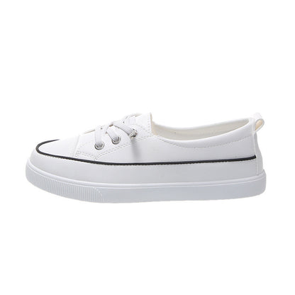 Little white shoes comfortable sneakers