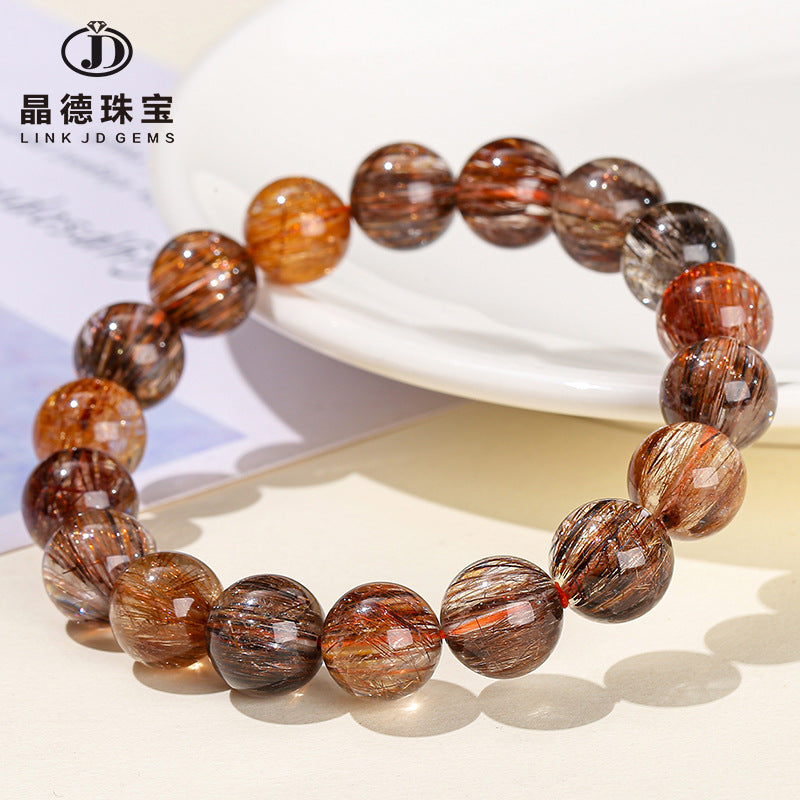 7A Natural Shunfa Color Hair Crystal Bracelet