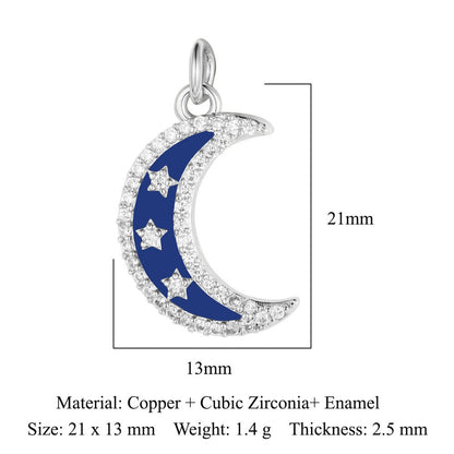 Star of David Copper Zirconia Pendant