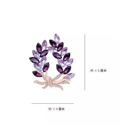 Pretty purple personalized brooch