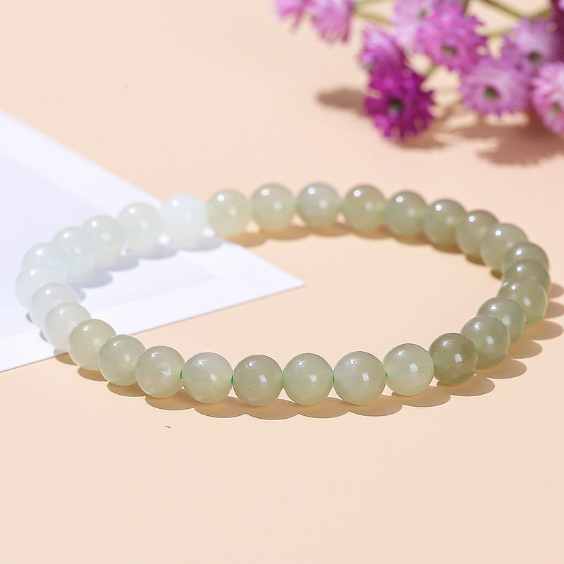 Pulsera de jade hetiano con cambio gradual natural 