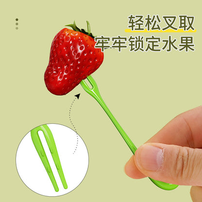 Radish Fruit Fork Disposable Plastic Fork