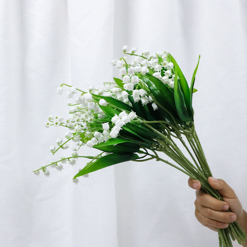 Artificial lily of the valley hanging