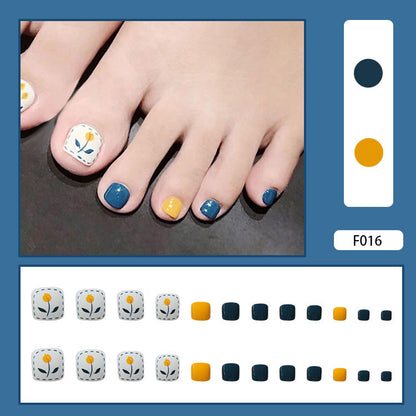 Detachable Fake Toe Nail Patches