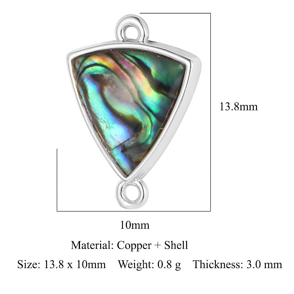 Shell copper jewelry connecting accessories