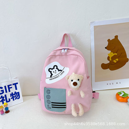 Korean version of bear primary school student backpack