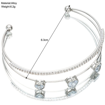 Heart zircon bracelet