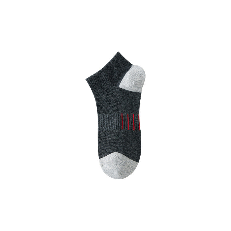 Spring-Autumn Thin Lettered Men's Ankle Socks