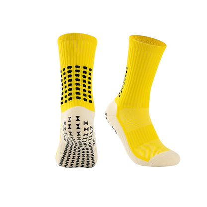 Adult Mid-Length Soccer Socks with Gel Anti-Slip