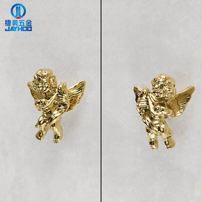 Wardrobe door angel brass handle