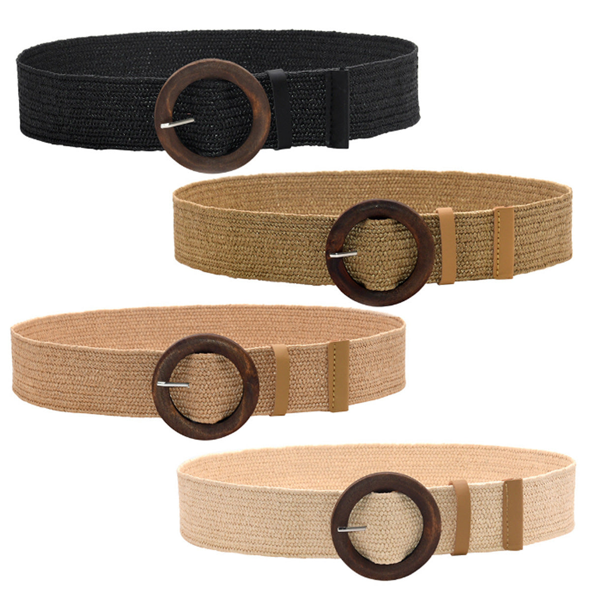 5 cm wide wooden buckle waist seal