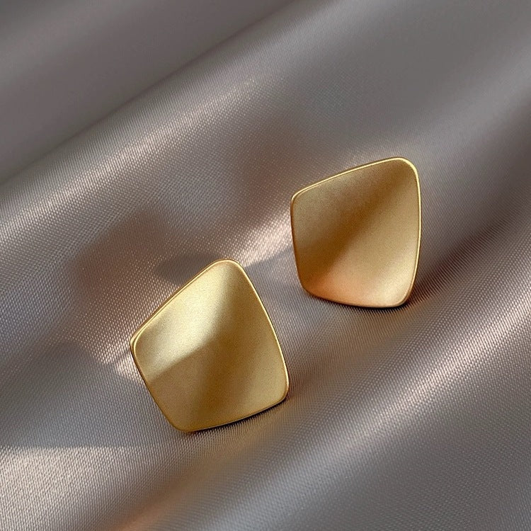 Simple square retro earrings