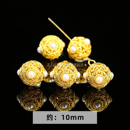 Ancient sand gold accessories loose beads