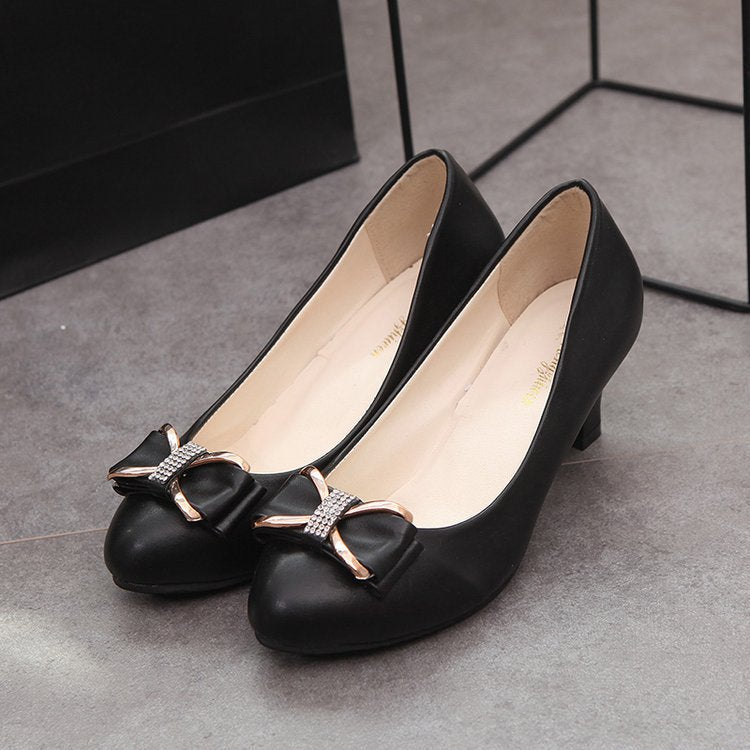 Black high heels work shoes