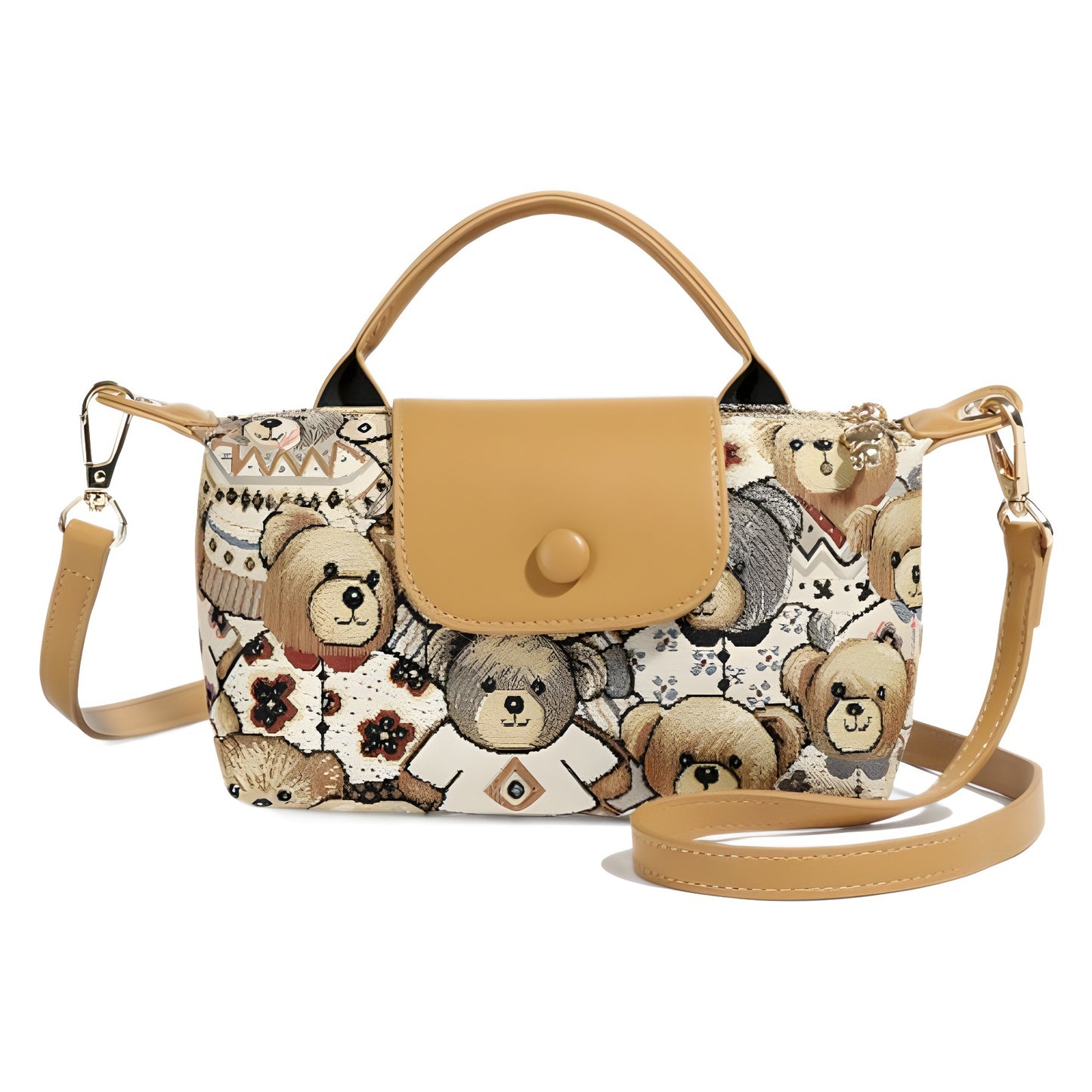 Personality cute bear bag girl