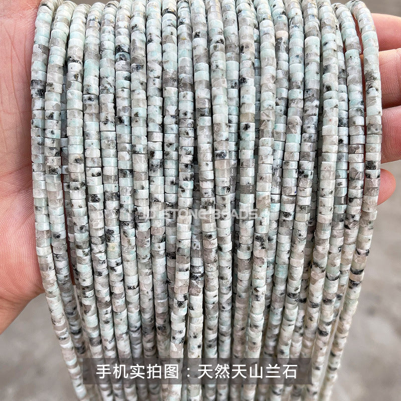 2 * 4Mm Jade Crystal Right Angle Disc Loose Beads