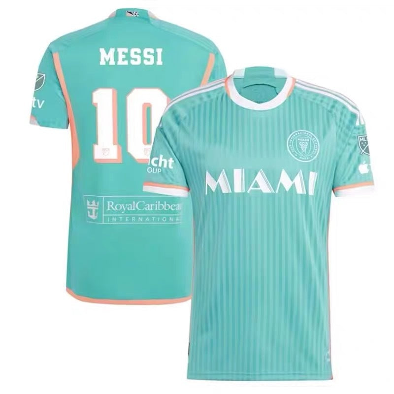 Camiseta de local/visitante de Messi Beckham Suárez de la MLS Miami 24-25 