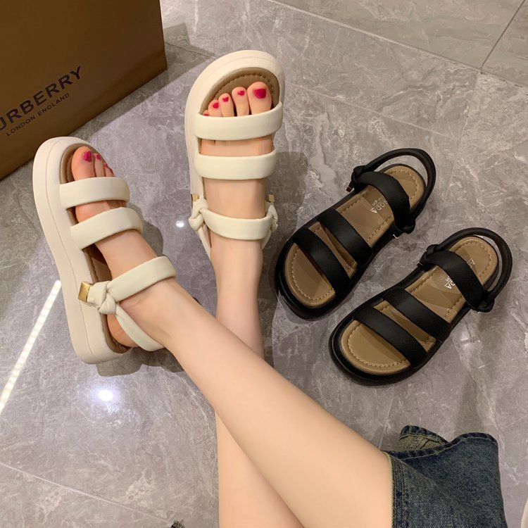 Roman sandals platform beach shoes