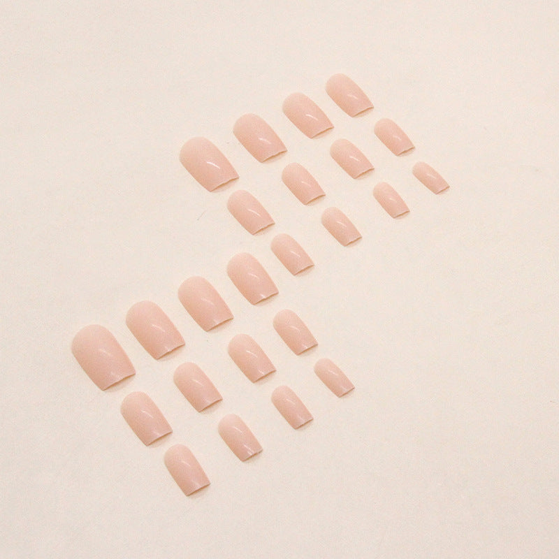 Pink Square Nails