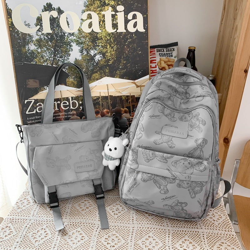 Mochila japonesa, bolso escolar informal, bolso impermeable 