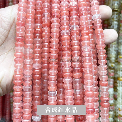 8 * 4Mm natural stone chalcedony abacus beads loose beads