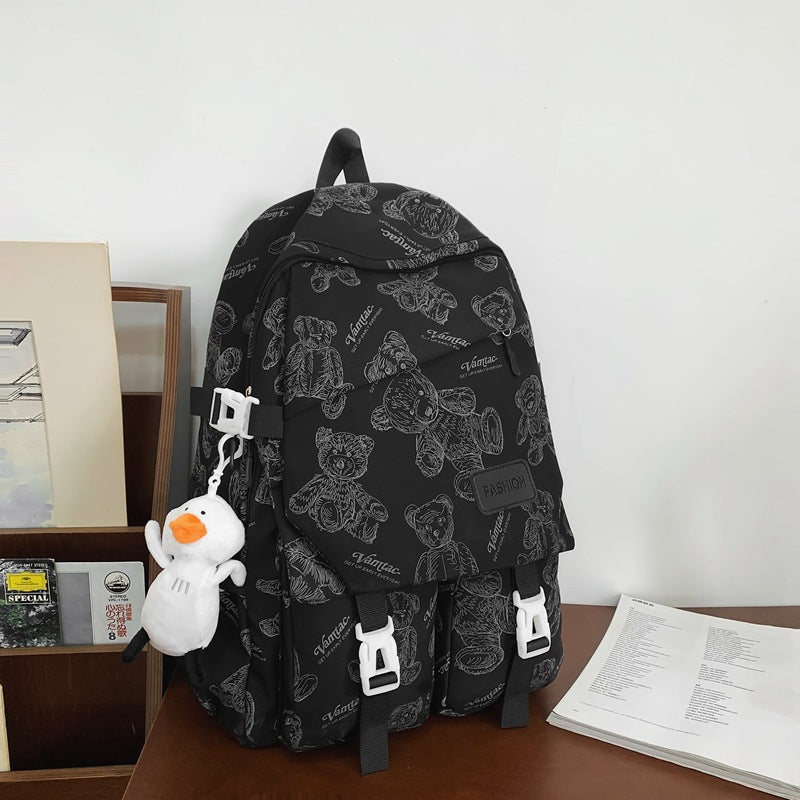 Nylon water-repellent backpack for junior high school students