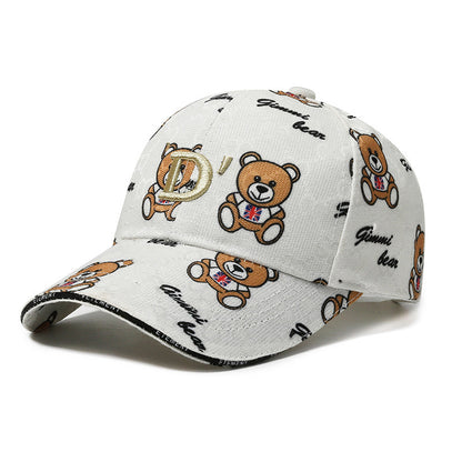 Cartoon Bear Sun Protection Duckbill Cap