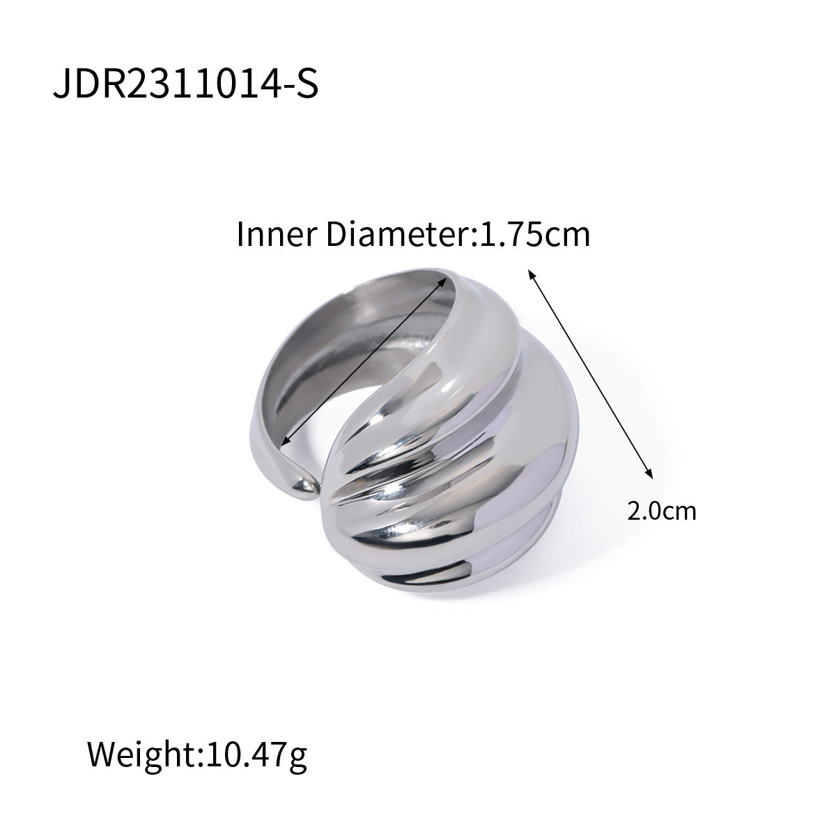 High-grade titanium steel ring