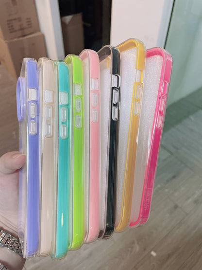 Apple 14 Pro Simple 3-in-1 Border iPhone 12 7P Clear Colorful