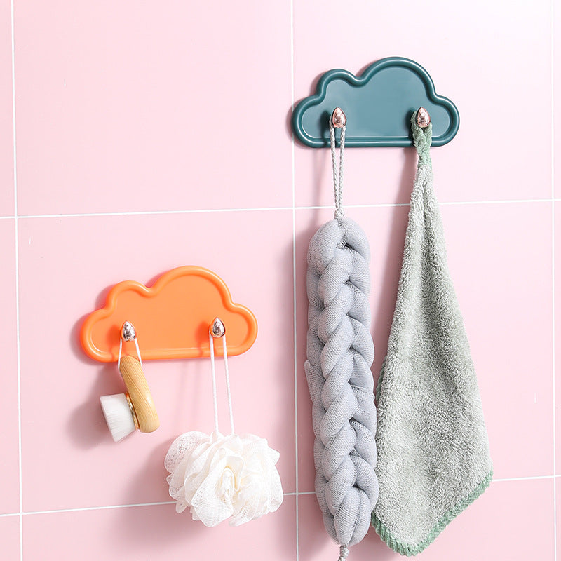 Cloud Double Hook No-Drill Wall Mount