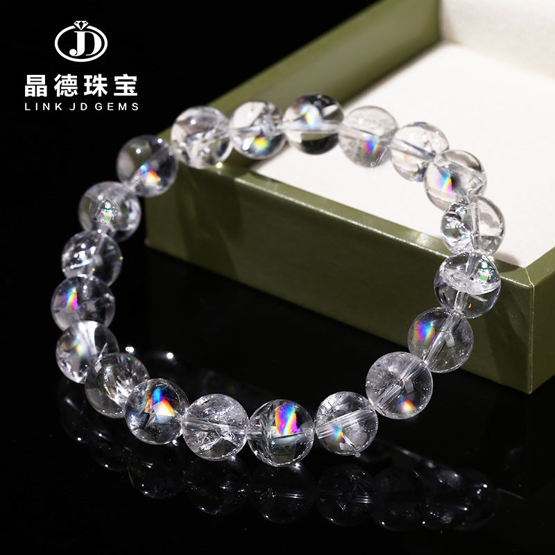 Pulsera de cristal arcoiris con forma de palomitas de maíz 