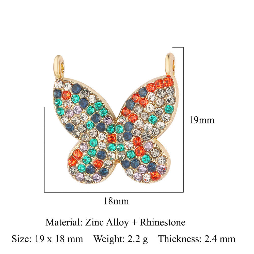 5 pcs/pack butterfly sun alloy pendant