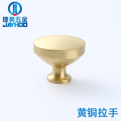 Solid brass cabinet door pull handle