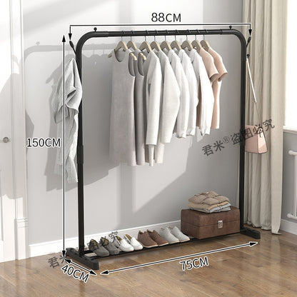 Clothes Rack Floor Standing Simple Clothes Drying Pole