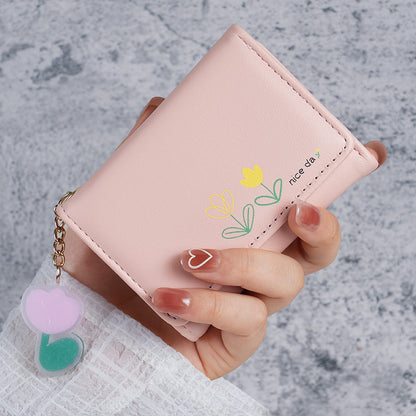 Folding wallet card bag