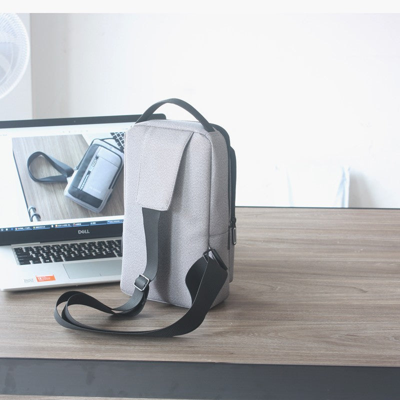 Shoulder bag USB charging multi-layer