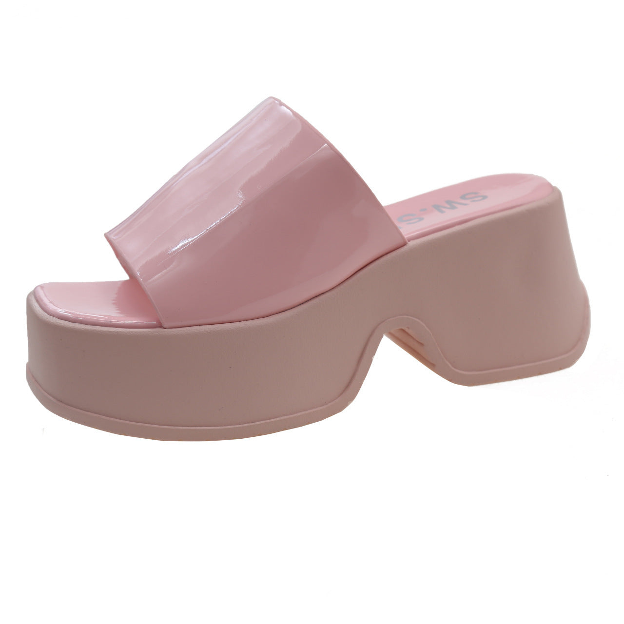 Thick-bottomed wedge slippers women