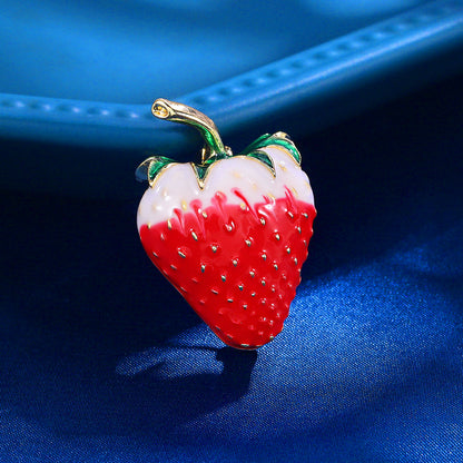 New Enamel Fruit Brooch