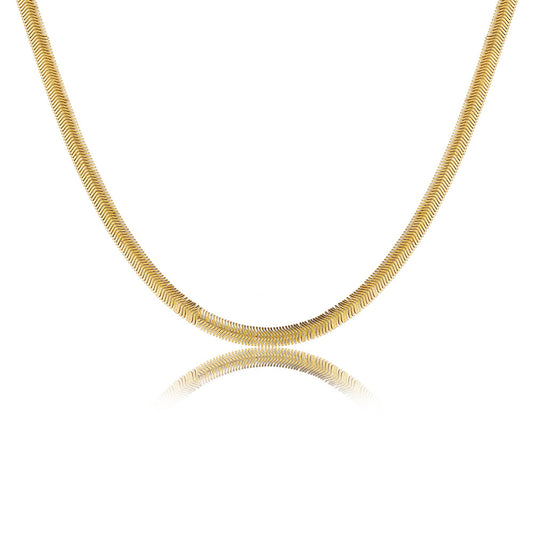 Gold snake bone necklace women wholesale