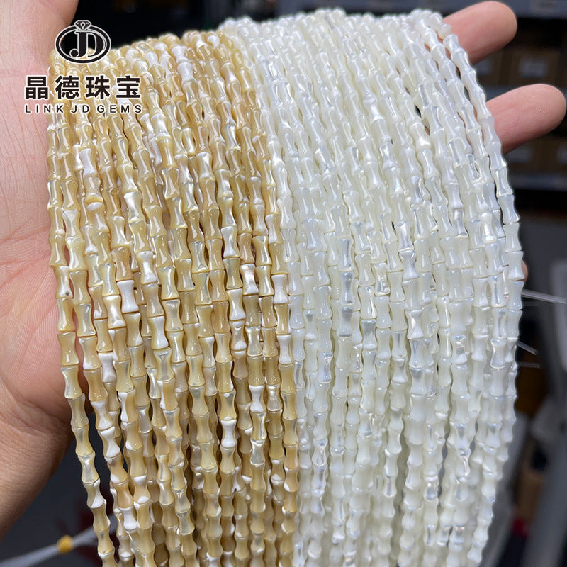 4 * 7Mm natural horseshoe snail bamboo beads loose beads