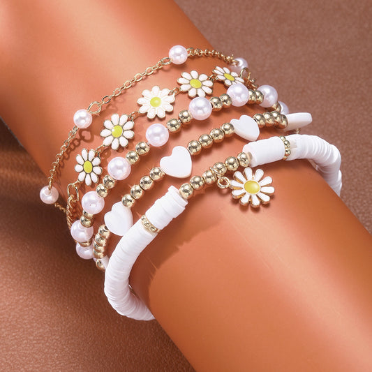 Daisy Bracelet Set 5 Pieces