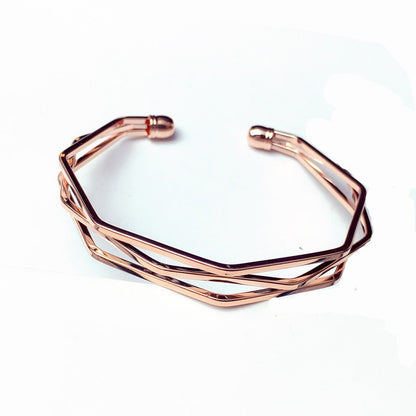 Three-layer open bracelet