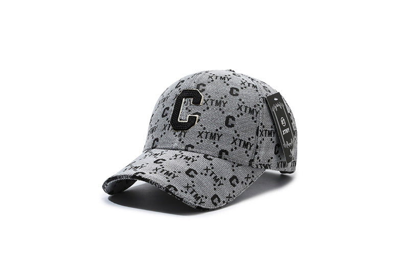 Gorra de béisbol con monograma bordado para primavera/verano 