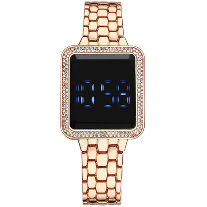 LED Rhinestone Women's Bracelet Watch