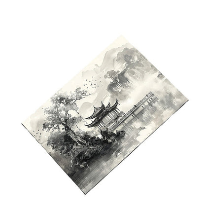 Diatomaceous earth ink wash bath mat