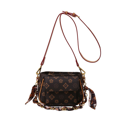 Printed shoulder small bag women