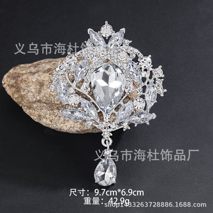 Alloy Rhinestone Brooch Pin fashion