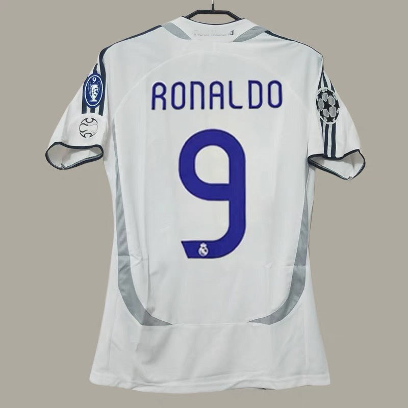 06-07 Real Madrid Retro Home Away Ronaldo Beckham Ra¨²l Guti Jersey