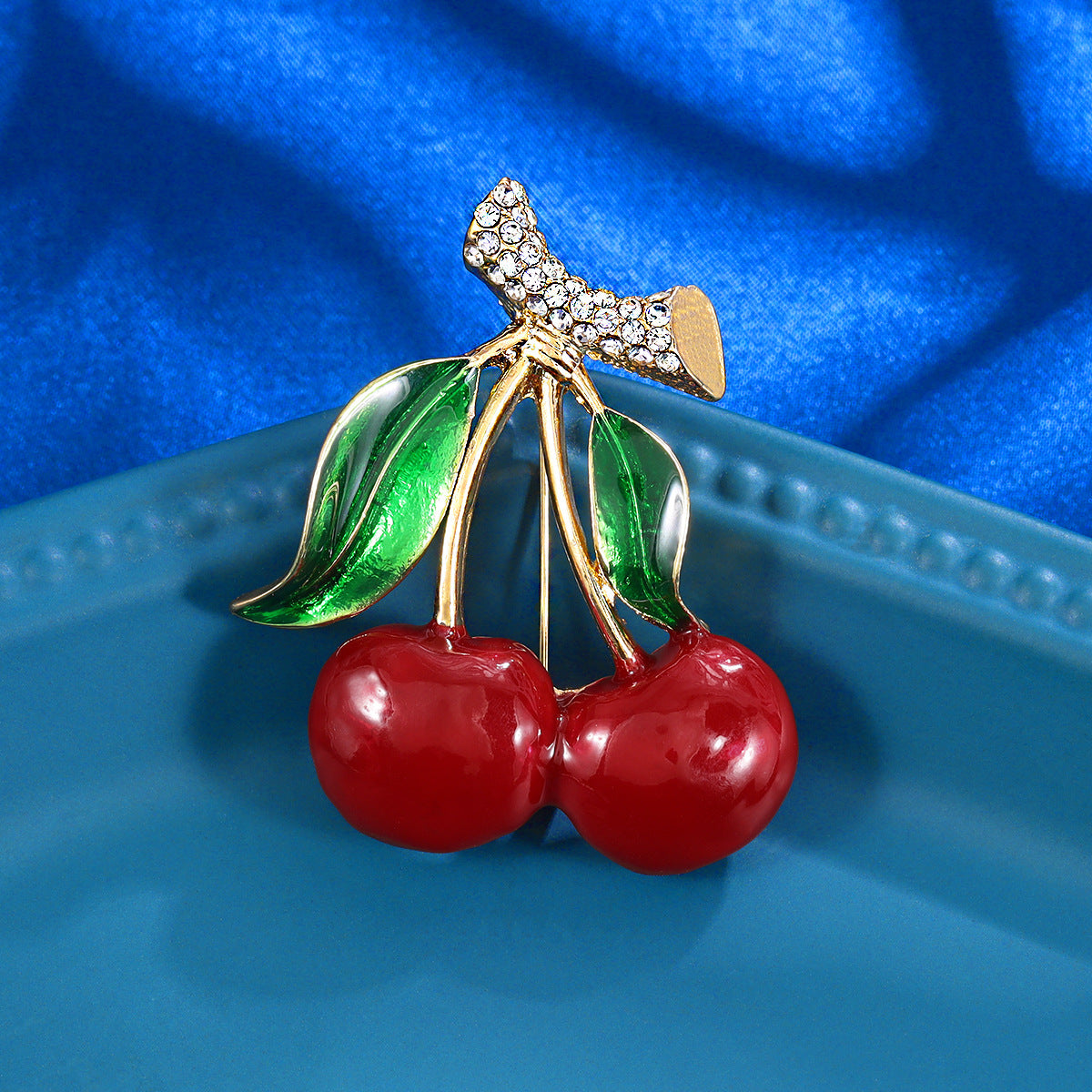 New Enamel Fruit Brooch