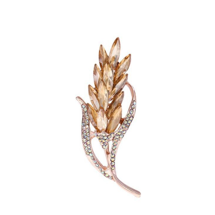 Wheat ear brooch women's high-end